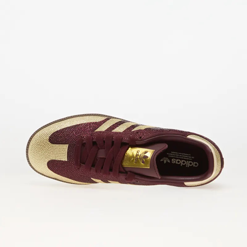 Samba OG Maroon Rhinestone