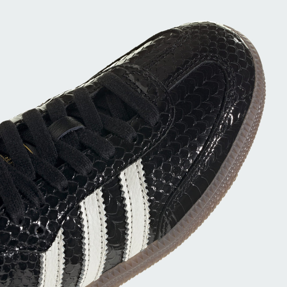 Samba OG Sneakers — Metallic Leather &amp; Cracked Effect