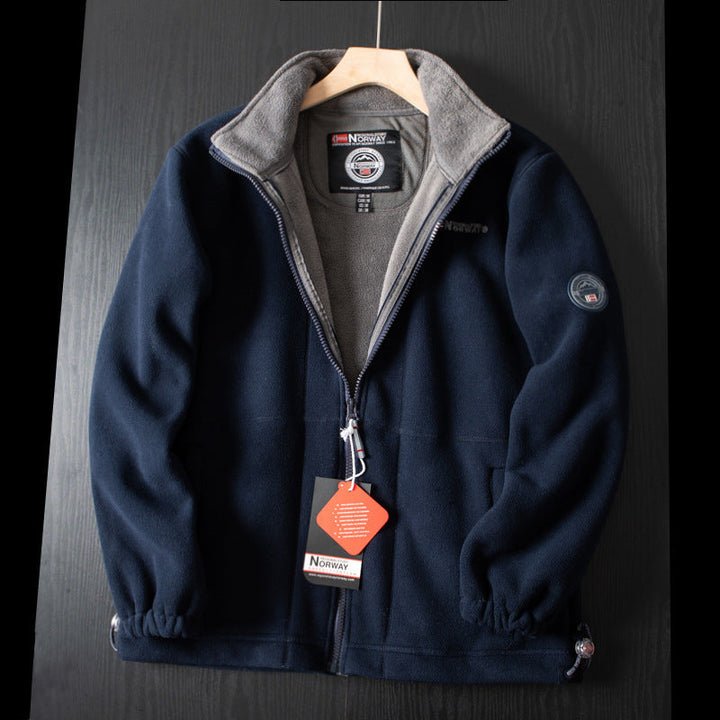 Double-Layer Fleece Hooded Jacket—Free Shipping＆50% OFF