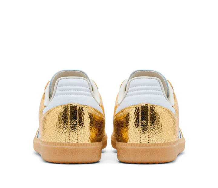 Samba OG Sneakers — Metallic Leather &amp; Cracked Effect