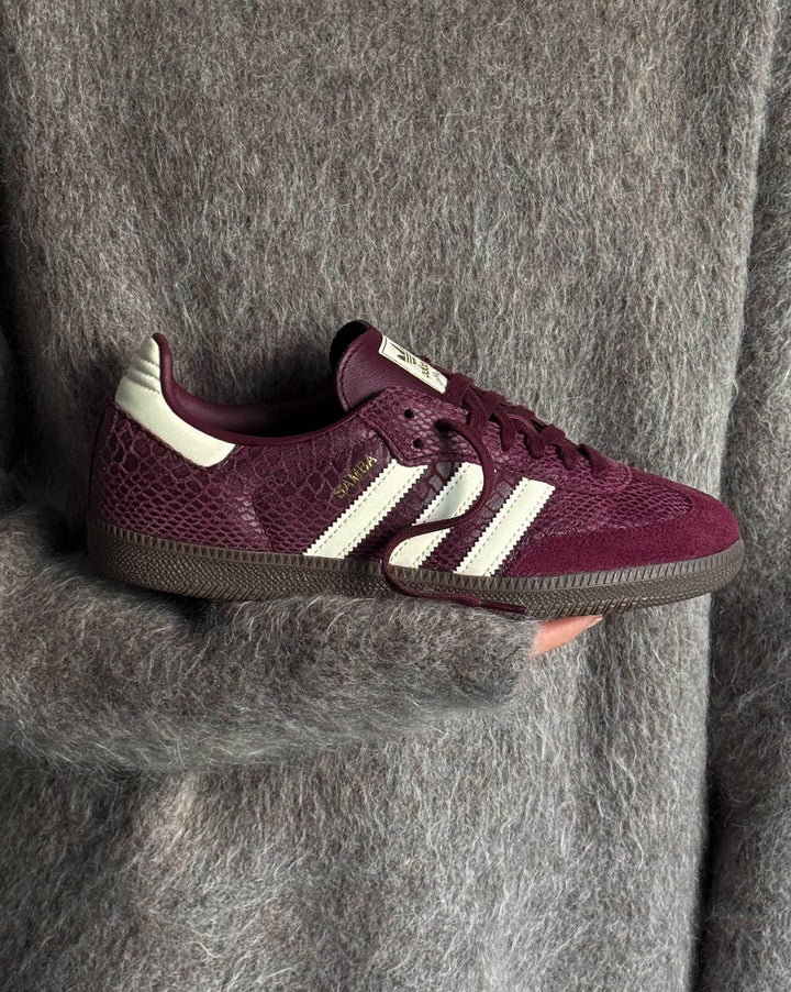 AD Samba OG - Burgundy Snake Leather